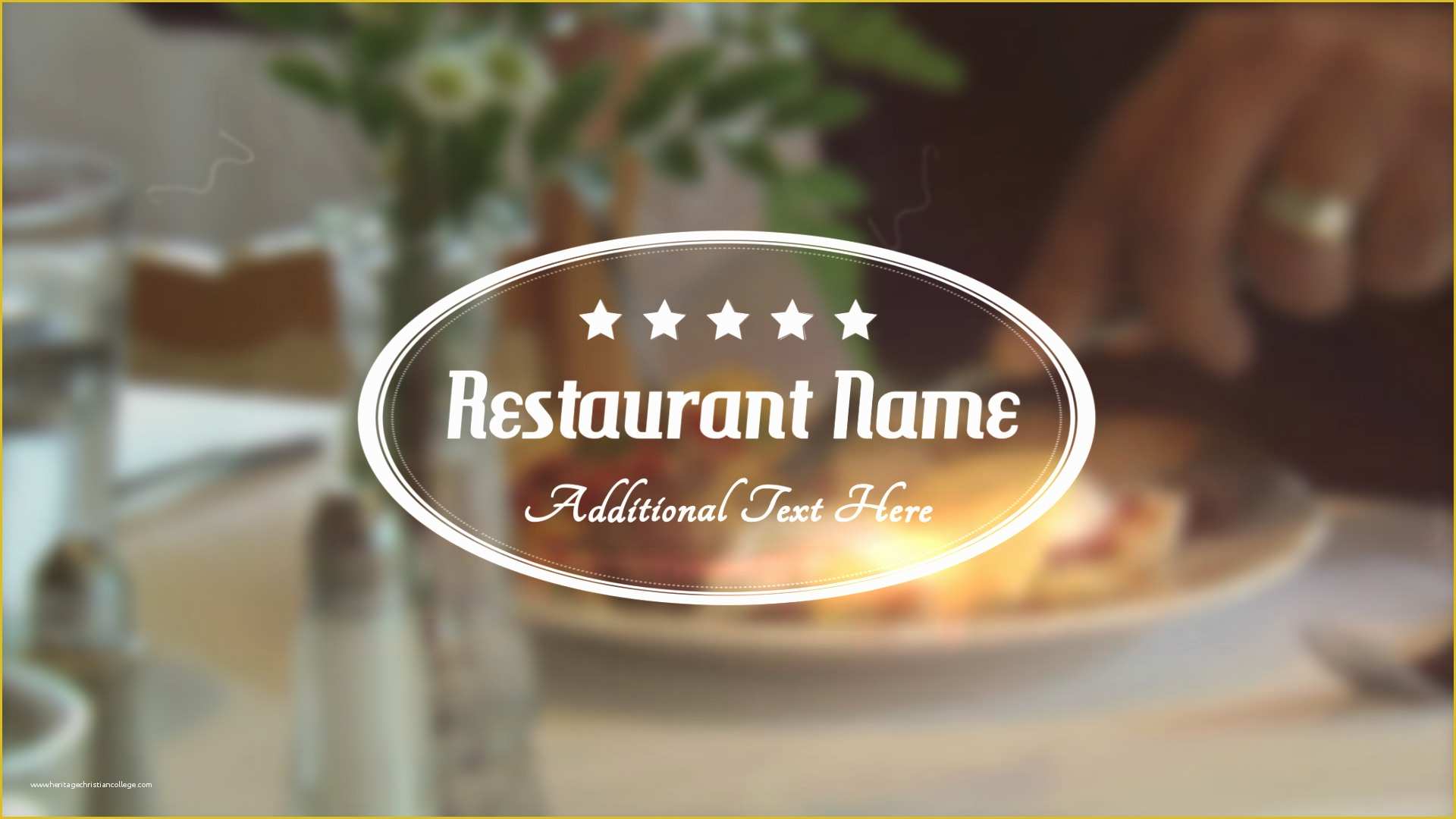 Motion Title Templates Free Of Restaurant Title Apple Motion 5 Template