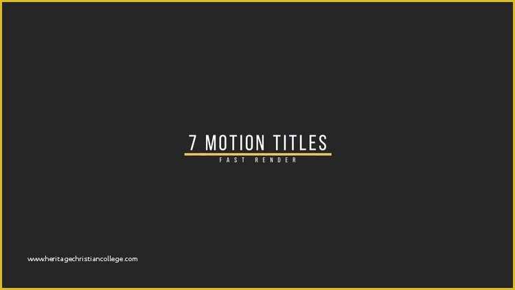 Motion Title Templates Free Of Smooth Titles Motion Graphics Templates