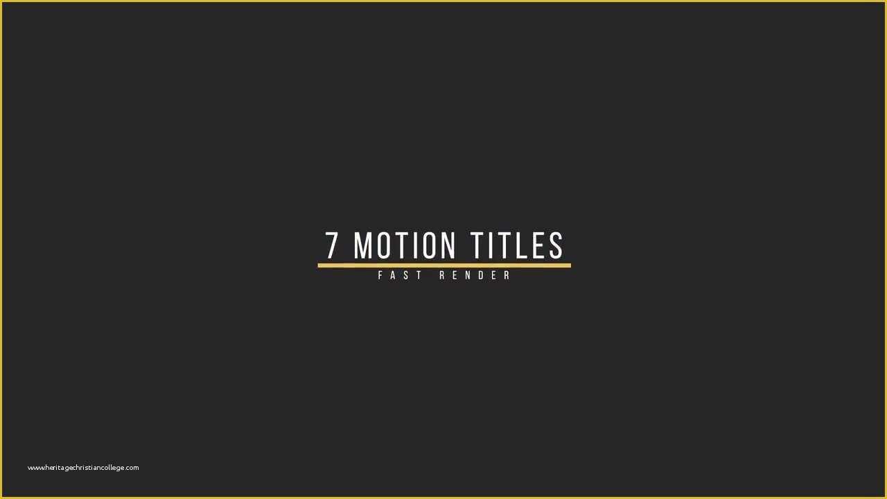 Motion Title Templates Free Of Smooth Titles Motion Graphics Templates