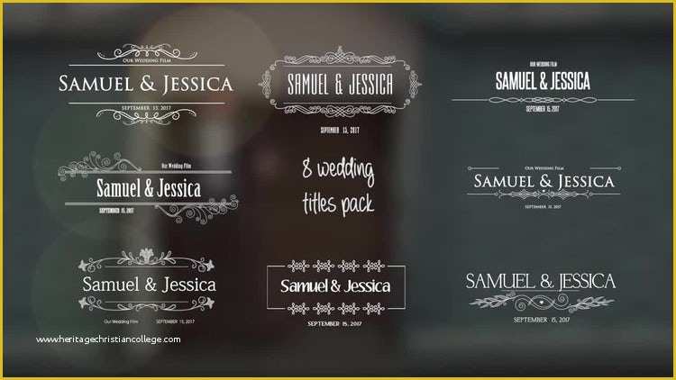 Motion Title Templates Free Of Wedding Titles Motion Graphics Templates