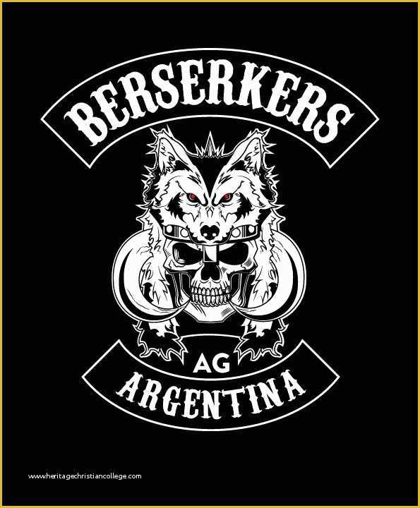 Motorcycle Club Logo Template Free Of Bezerkers