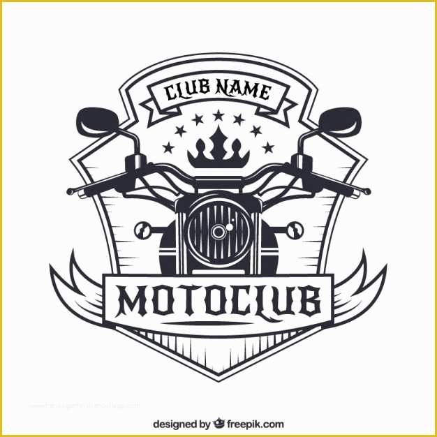 Motorcycle Club Logo Template Free Of Motorcycle Badge Vector