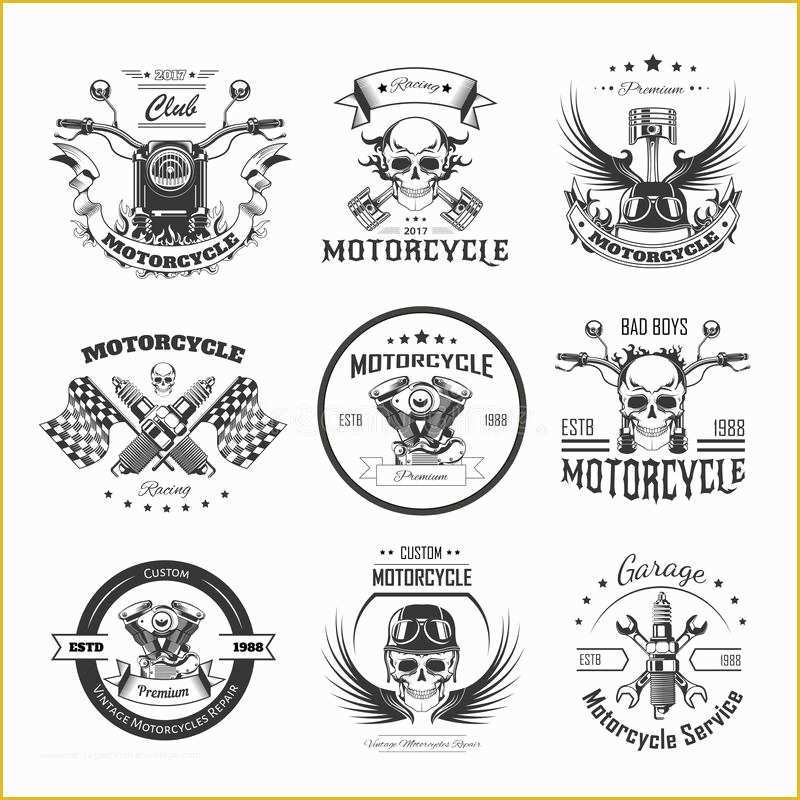 Motorcycle Club Logo Template Free Of Motorcycle Bikers Club Logo Templates Stock Vector