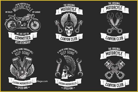 Motorcycle Club Logo Template Free Of Motorcycle Logo Creator Logo Templates Creative Market