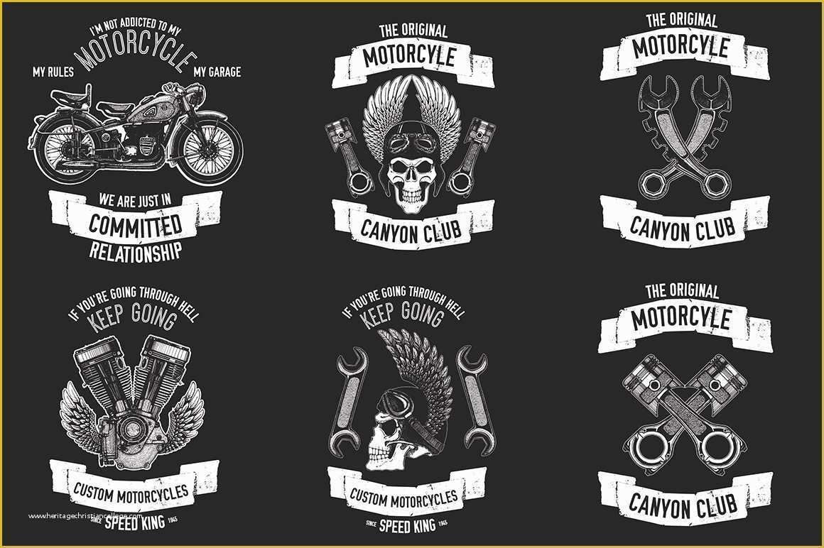 Motorcycle Club Logo Template Free Of Motorcycle Logo Creator Logo Templates Creative Market