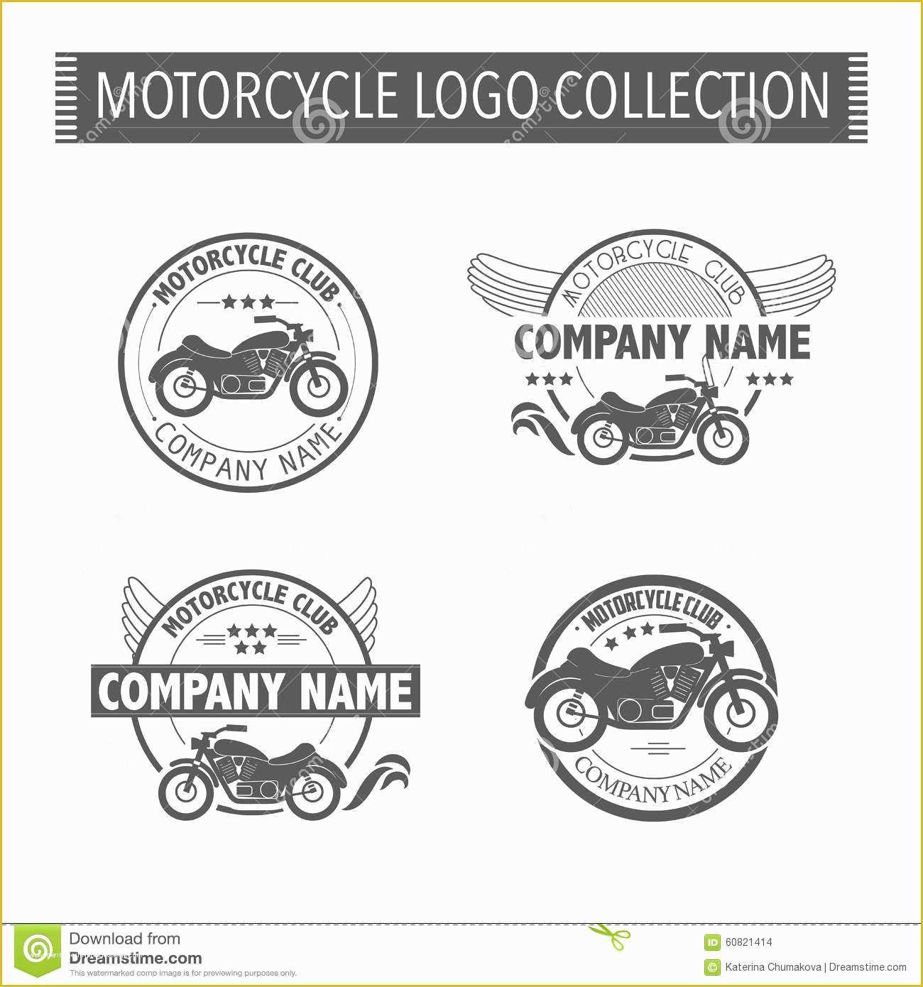 Motorcycle Club Logo Template Free Of Vector Motorcycle Club Logo Stock Vector Illustration Of
