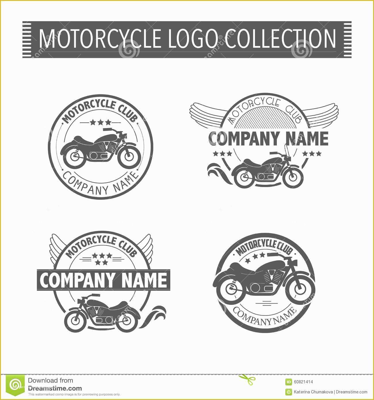 Motorcycle Club Logo Template Free Of Vector Motorcycle Club Logo Stock Vector Illustration Of