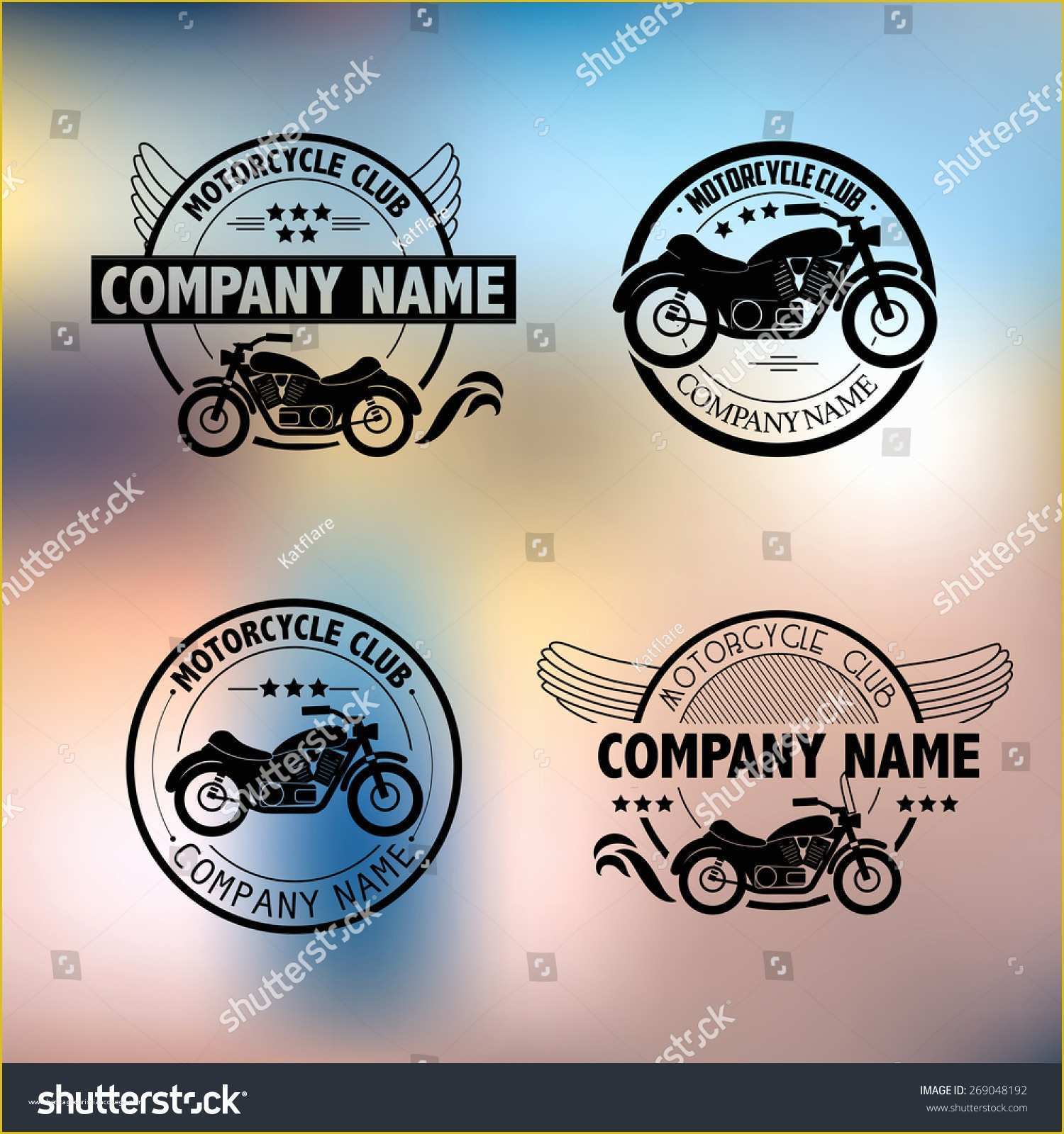 Motorcycle Club Logo Template Free Of Vector Motorcycle Club Logo Template