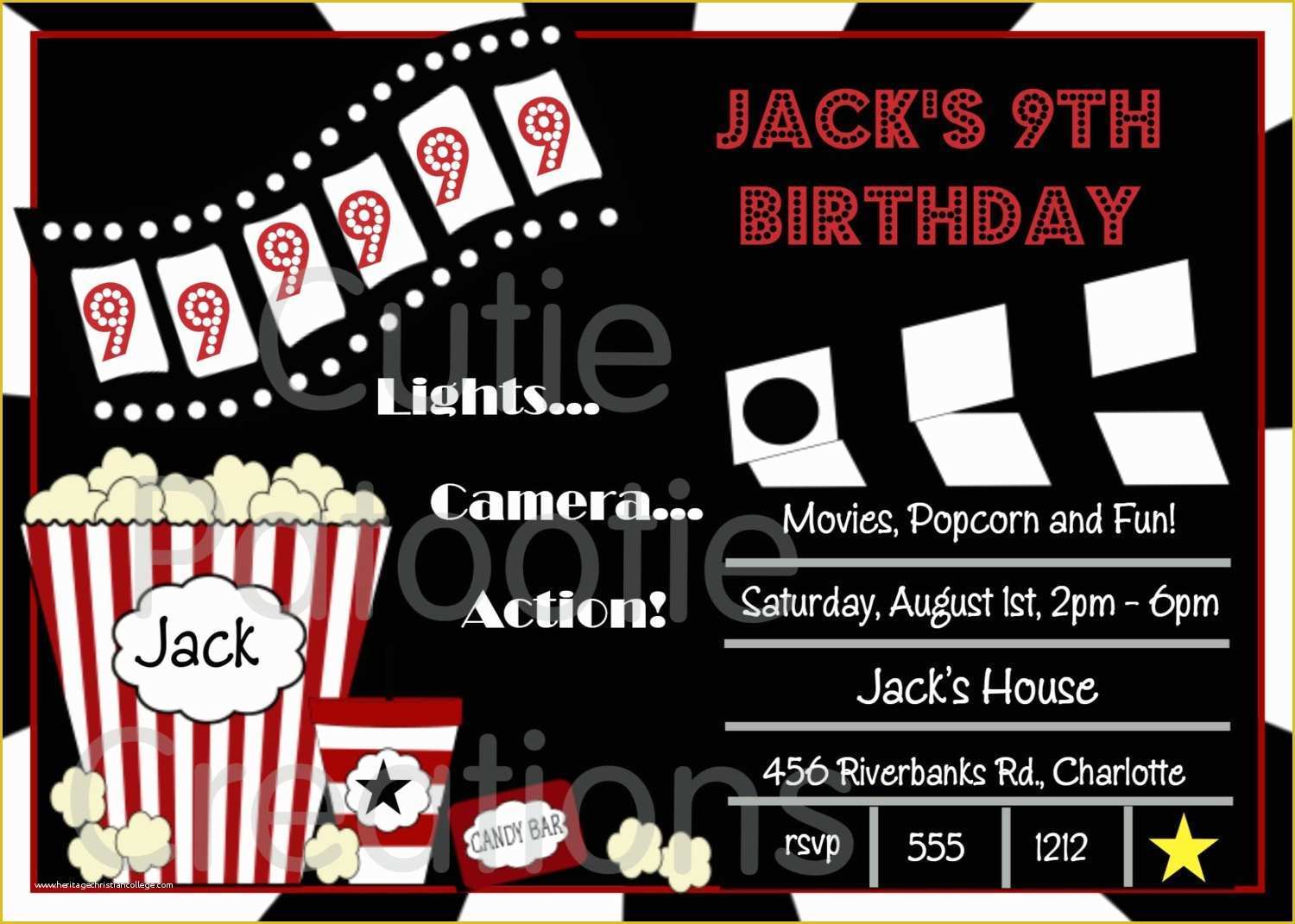 Movie Party Invitations Free Template Of Free Movie Ticket Invitation Template Free Excel Template