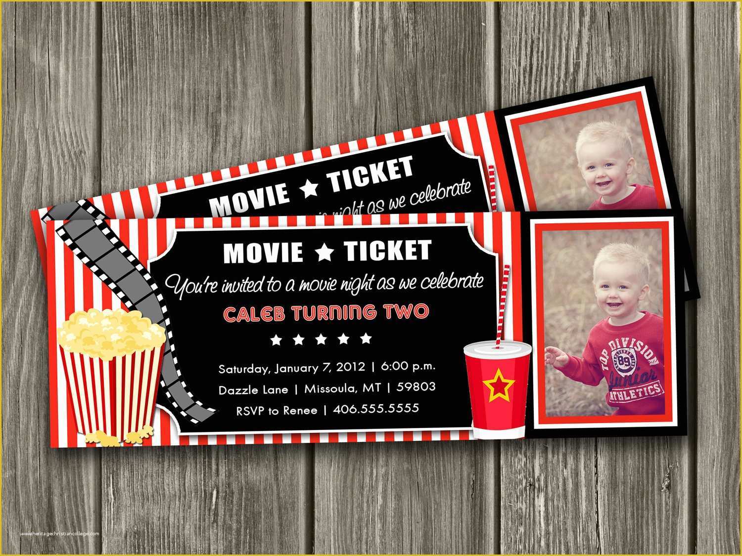 Movie Party Invitations Free Template Of Movie Ticket Birthday Invitations Template Free