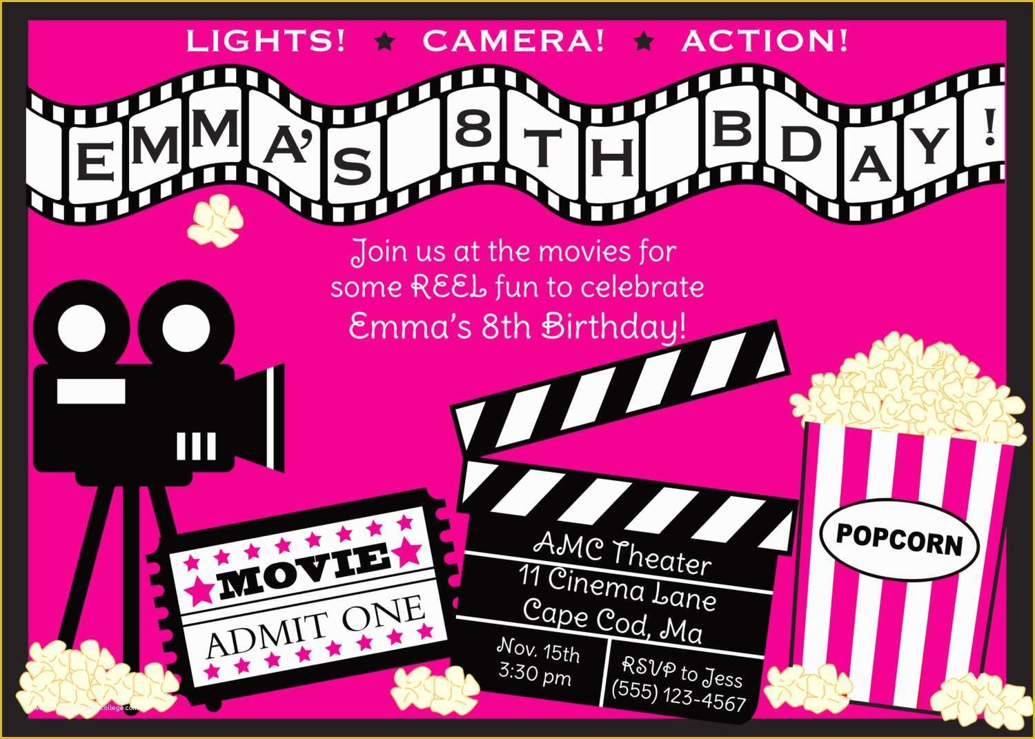 Movie Party Invitations Free Template Of the Gallery for Printable Graduation Party Invitations