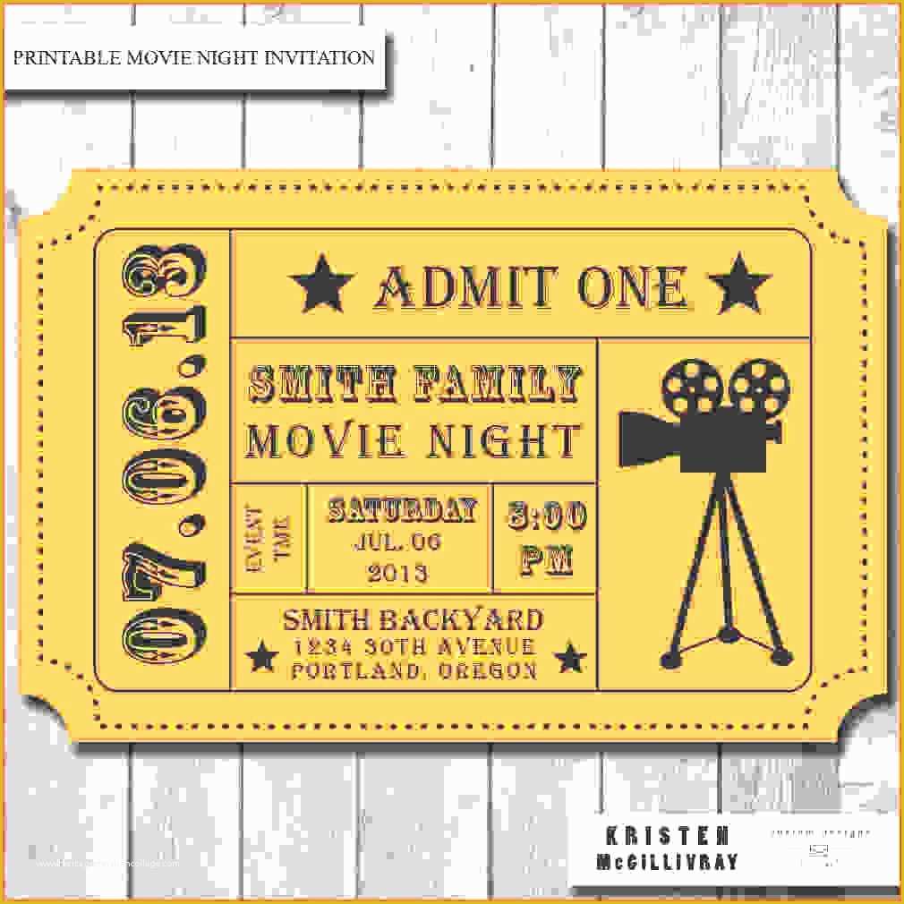 Movie Ticket Invitation Template Free Of Admission Ticket Template Example Mughals