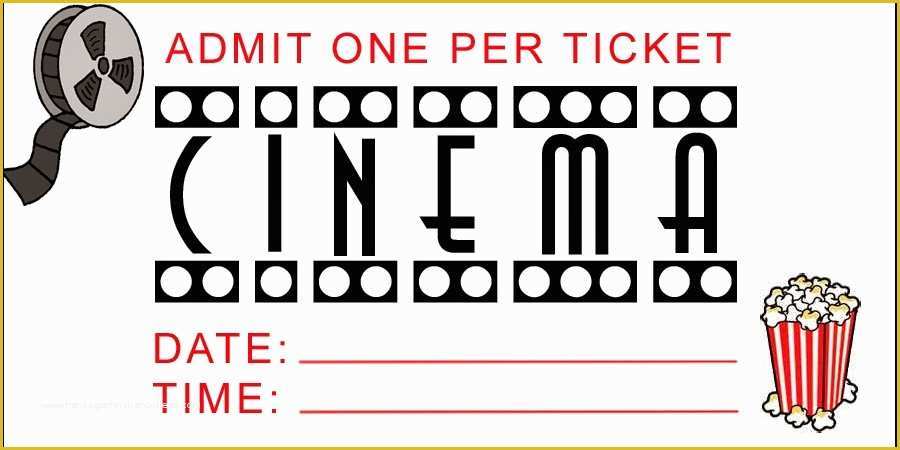 Movie Ticket Invitation Template Free Of Admit E Movie Ticket Template Free Clipart