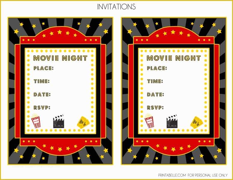 Movie Ticket Invitation Template Free Of Blank Movie Ticket Invitation Template Free Download Aashe