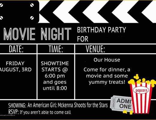 Movie Ticket Invitation Template Free Of Movie Ticket Invitation Template Free Printable