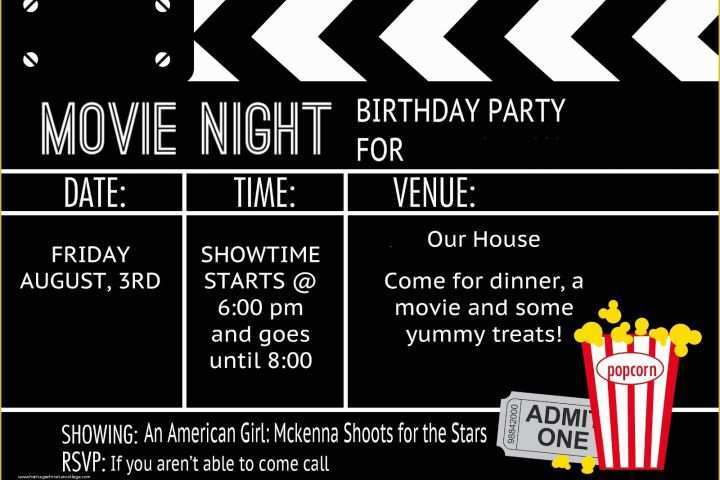 Movie Ticket Invitation Template Free Of Movie Ticket Invitation Template Free Printable