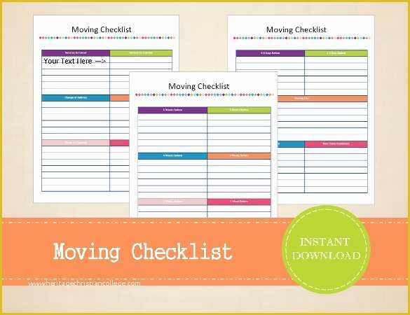 Moving Templates Free Download Of Moving Checklist Template 20 Word Excel Pdf Documents