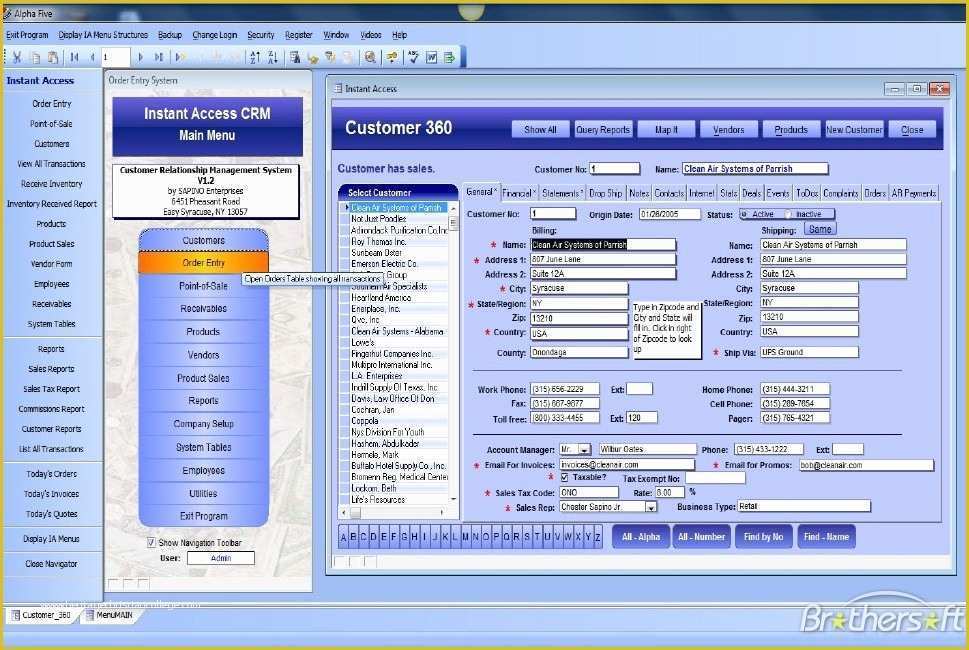 Ms Access Free Database Templates Of Download Free Instant Access Crm Instant Access Crm 1 2