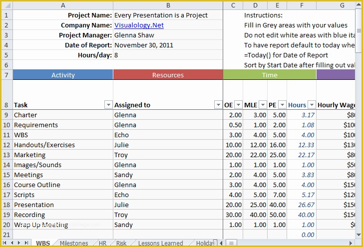 Ms Excel Project Plan Template Free Of Tracking Small Projects In Excel Microsoft 365 Blog