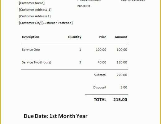 Ms Invoice Template Free Word Of 60 Microsoft Invoice Templates Pdf Doc Excel