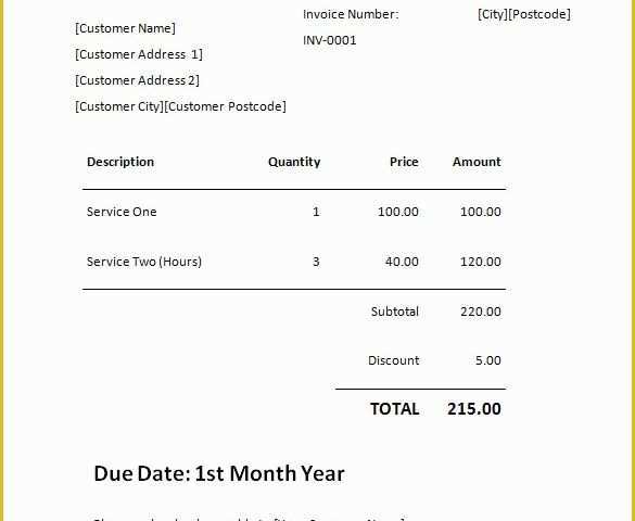 Ms Invoice Template Free Word Of 60 Microsoft Invoice Templates Pdf Doc Excel