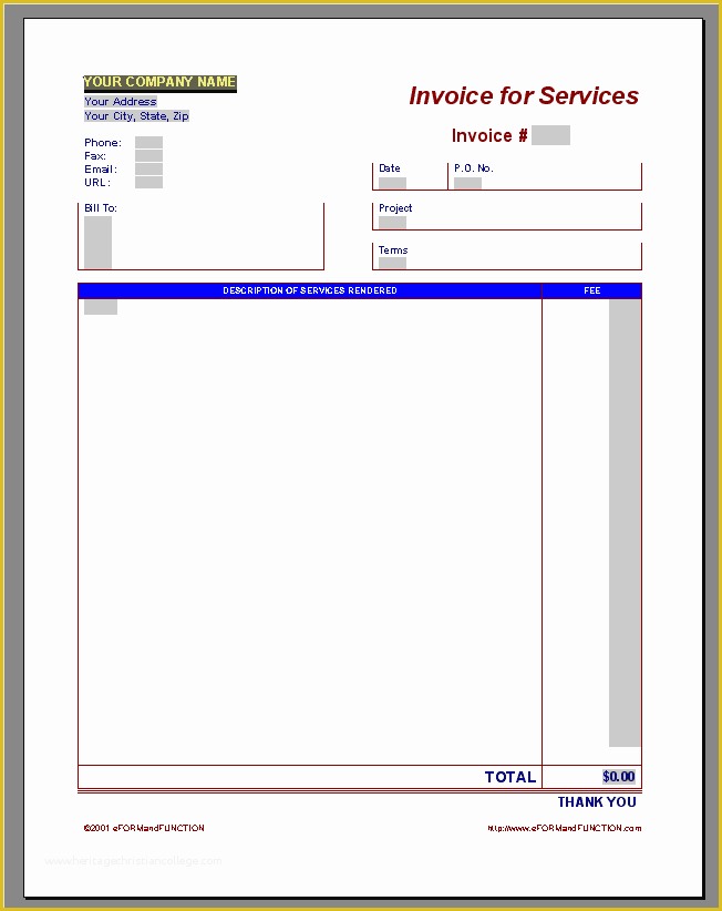 Ms Invoice Template Free Word Of Invoice Template Invoice Templates Word Invoice Template