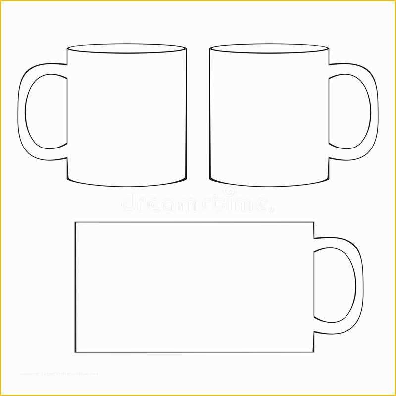 Mug Template Free Download Of Coffee Mug Template Blank Cup Stock Vector Illustration