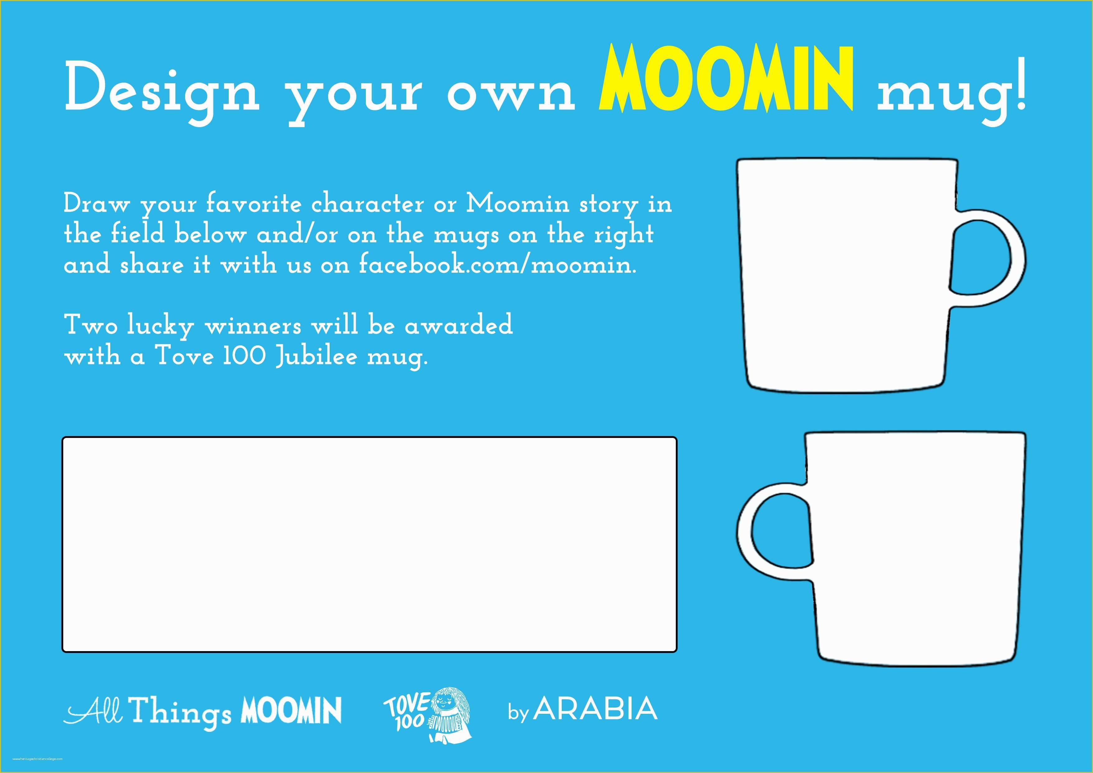 Mug Template Free Download Of Design Your Own Moomin Mug Moomin Moomin