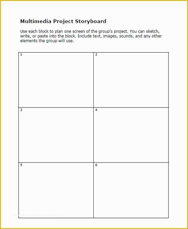 Multimedia Templates Free Download Of 6 Project Storyboard – Free Sample Example format