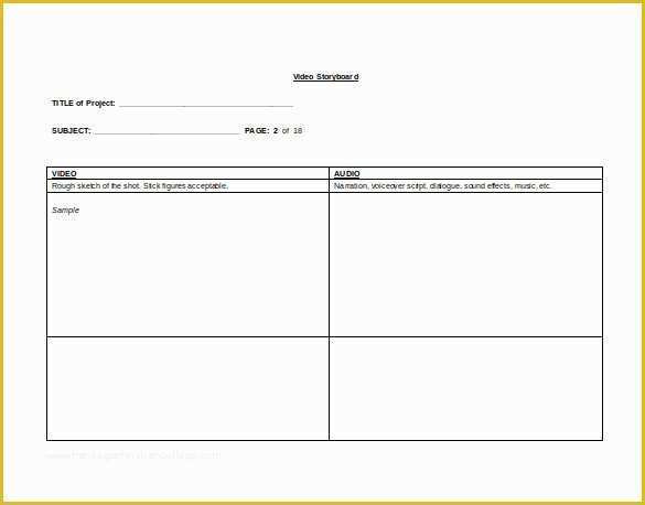 Multimedia Templates Free Download Of 75 Storyboard Templates Pdf Ppt Doc Psd