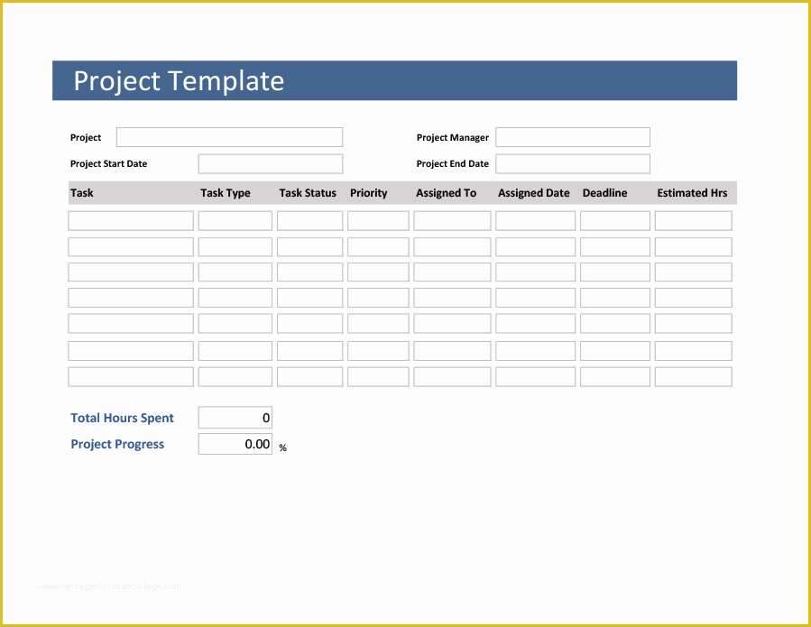 Multiple Project Tracking Template Excel Free Download Of 50 Free Multiple Project Tracking Templates [excel & Word