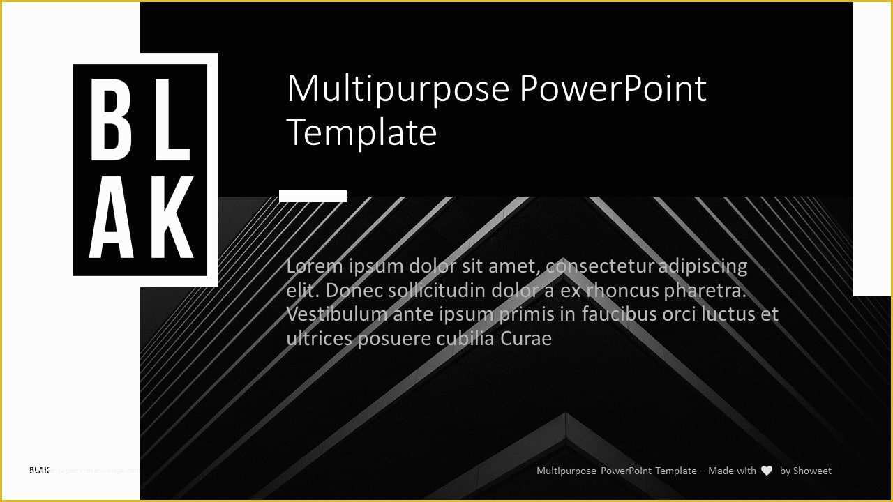 Multipurpose Powerpoint Template Free Download Of Blak Multipurpose Powerpoint Template