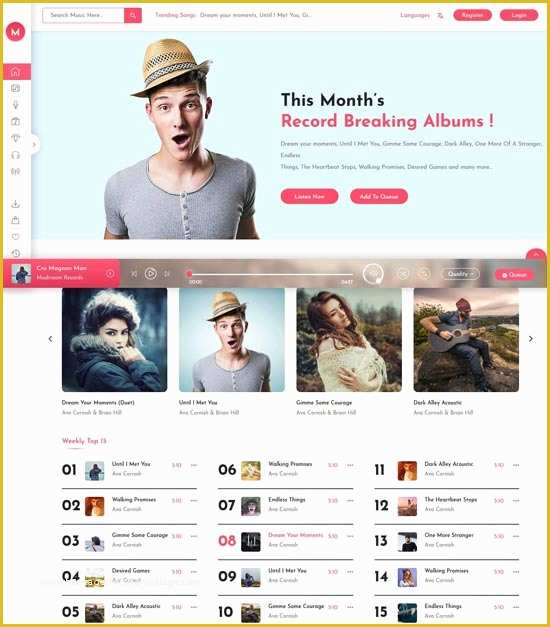 Music Store Website Template Free Download Of 60 Best Music Website Templates Free & Premium