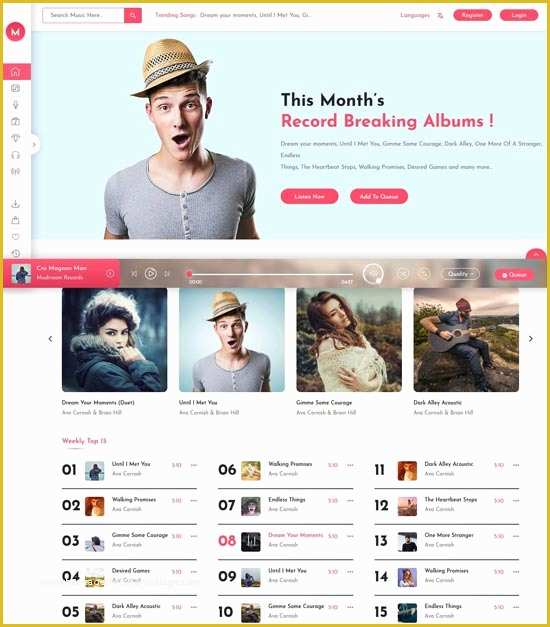 Music Store Website Template Free Download Of 60 Best Music Website Templates Free &amp; Premium