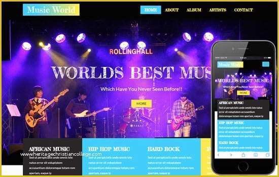 Music Store Website Template Free Download Of 60 Best Music Website Templates Free &amp; Premium