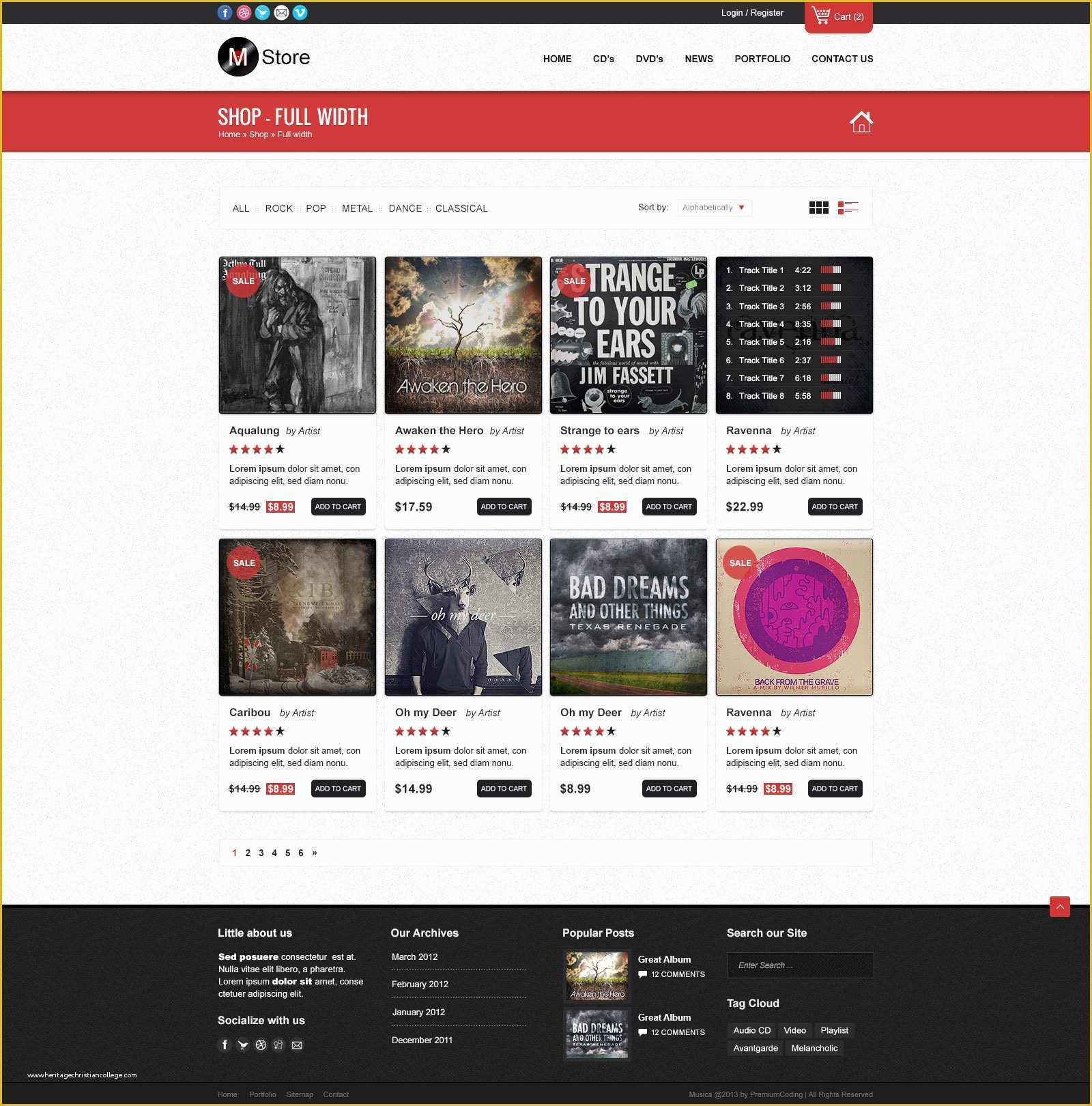 Music Store Website Template Free Download Of Freebie Musica E Merce Website Template Psd Shop