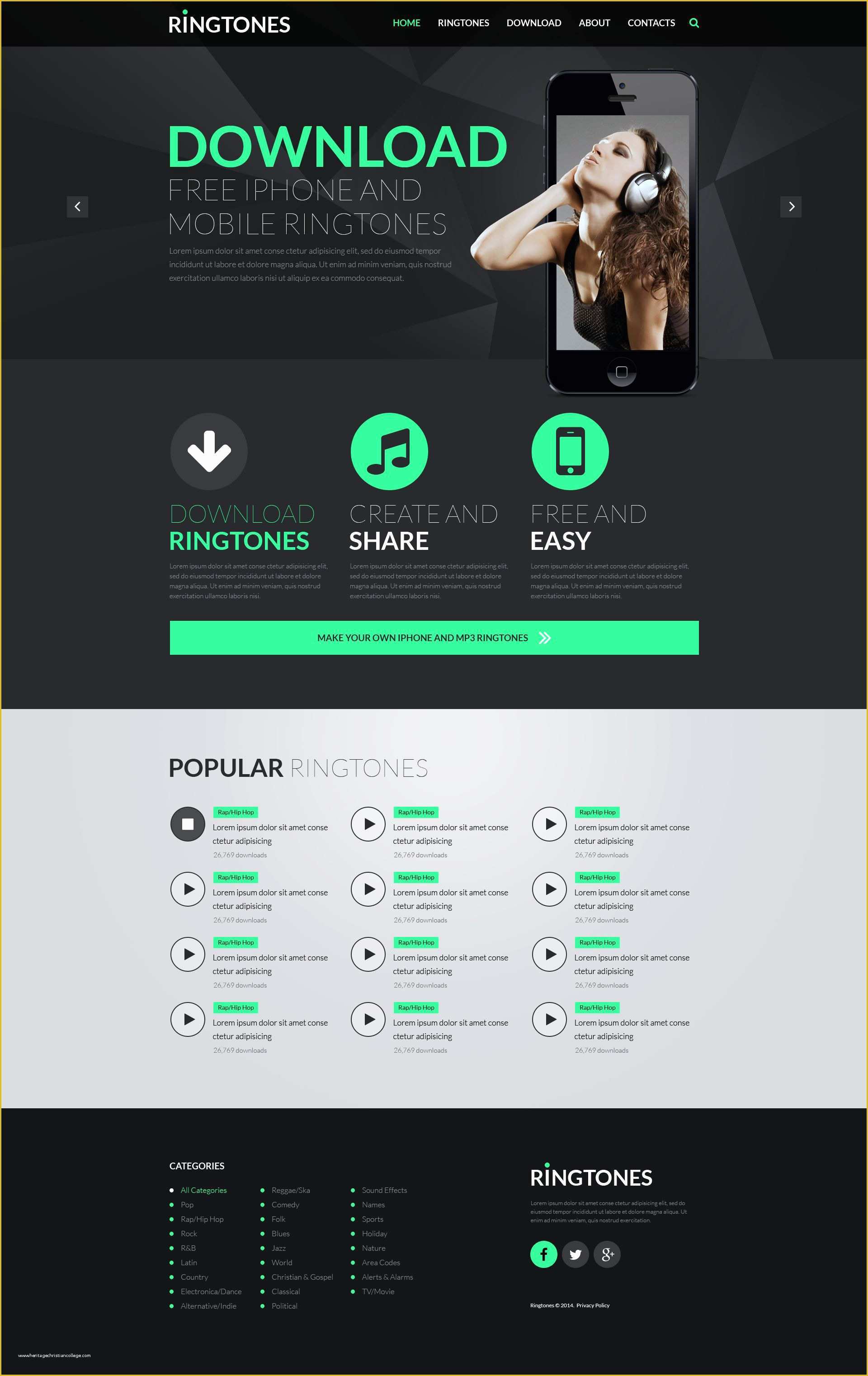 Music Store Website Template Free Download Of Music Store Responsive Website Template