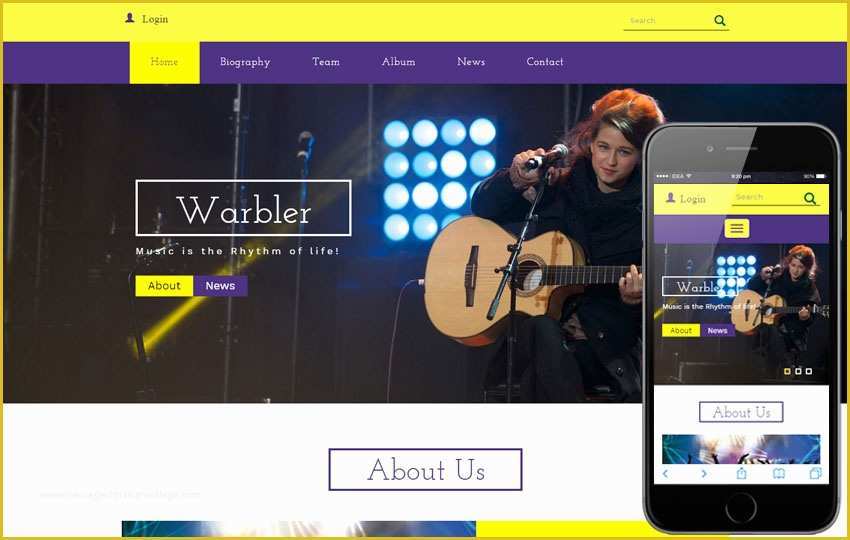Music Store Website Template Free Download Of Pop Box Web and Mobile Website Template for Free by W3layouts