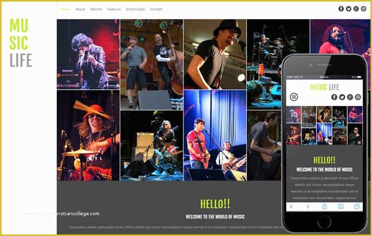 Music Website Template Free Of 12 Free Bootstrap Music Templates Designerslib