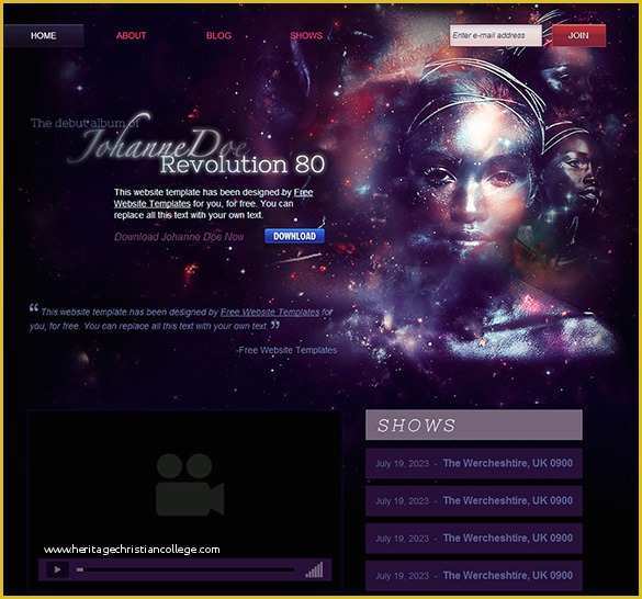 Music Website Template Free Of 22 Music HTML5 themes & Templates