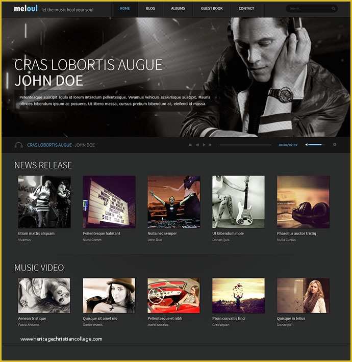 Music Website Template Free Of 29 Best HTML Website Templates for Bands &amp; Musicians