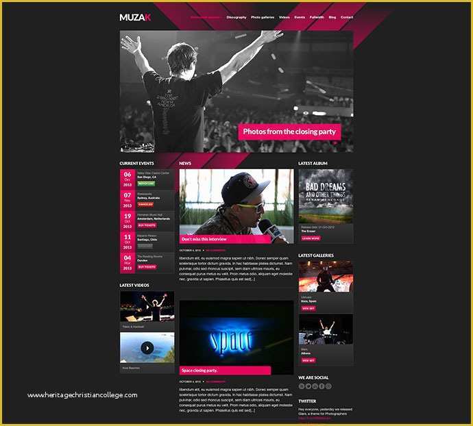 Music Website Template Free Of 29 Best HTML Website Templates for Bands & Musicians