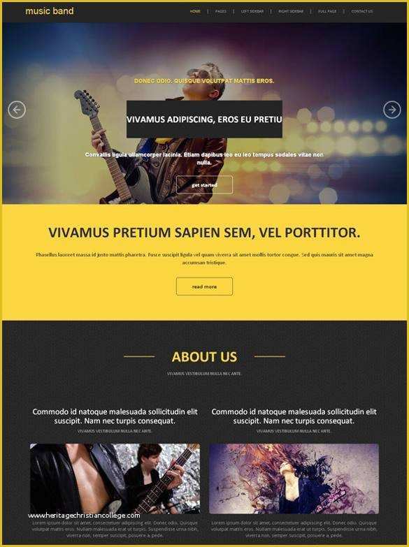 Music Website Template Free Of 29 Music HTML5 themes &amp; Templates