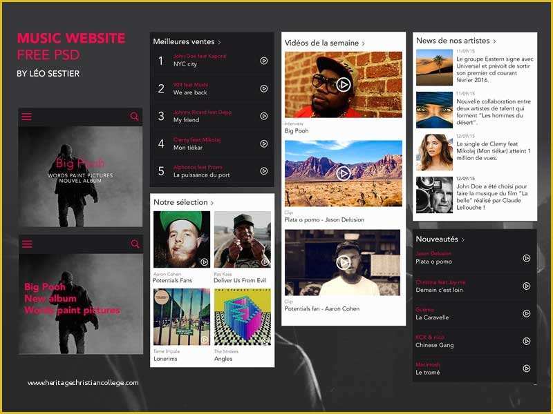 Music Website Template Free Of 30 Newest Free Website Templates for 2017graphic Google