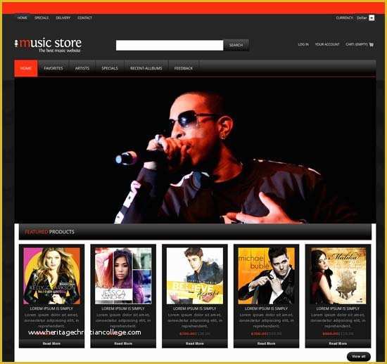 Music Website Template Free Of 60 Best Music Website Templates Free & Premium