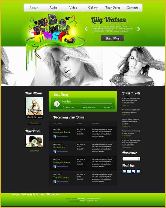 Music Website Template Free Of 60 Best Music Website Templates Free & Premium