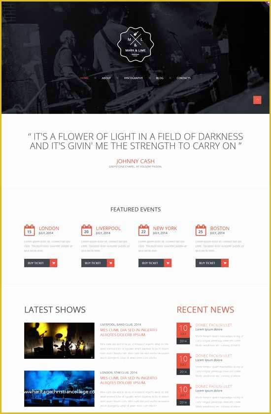 Music Website Template Free Of 60 Best Music Website Templates Free & Premium