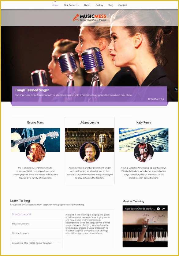 Music Website Template Free Of 60 Music Website themes & Templates