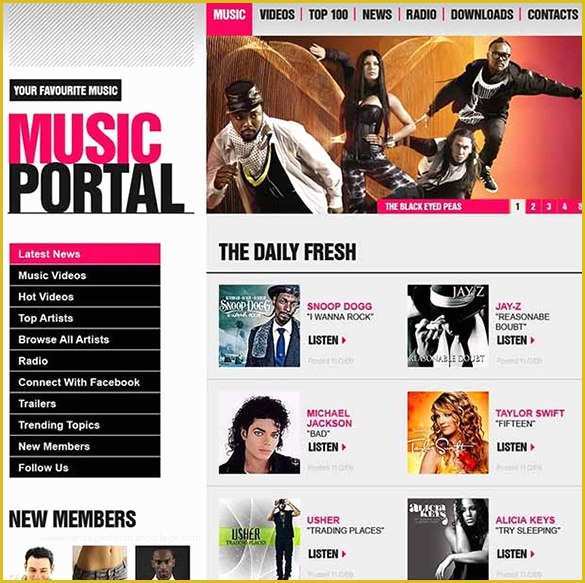 Music Website Template Free Of 60 Music Website themes & Templates