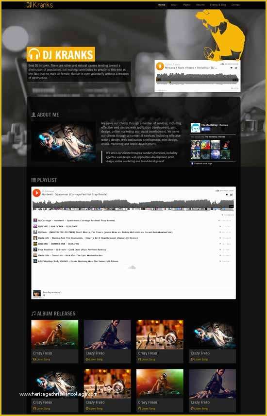 Music Website Template Free Of 90 Best Music Website Templates Free & Premium